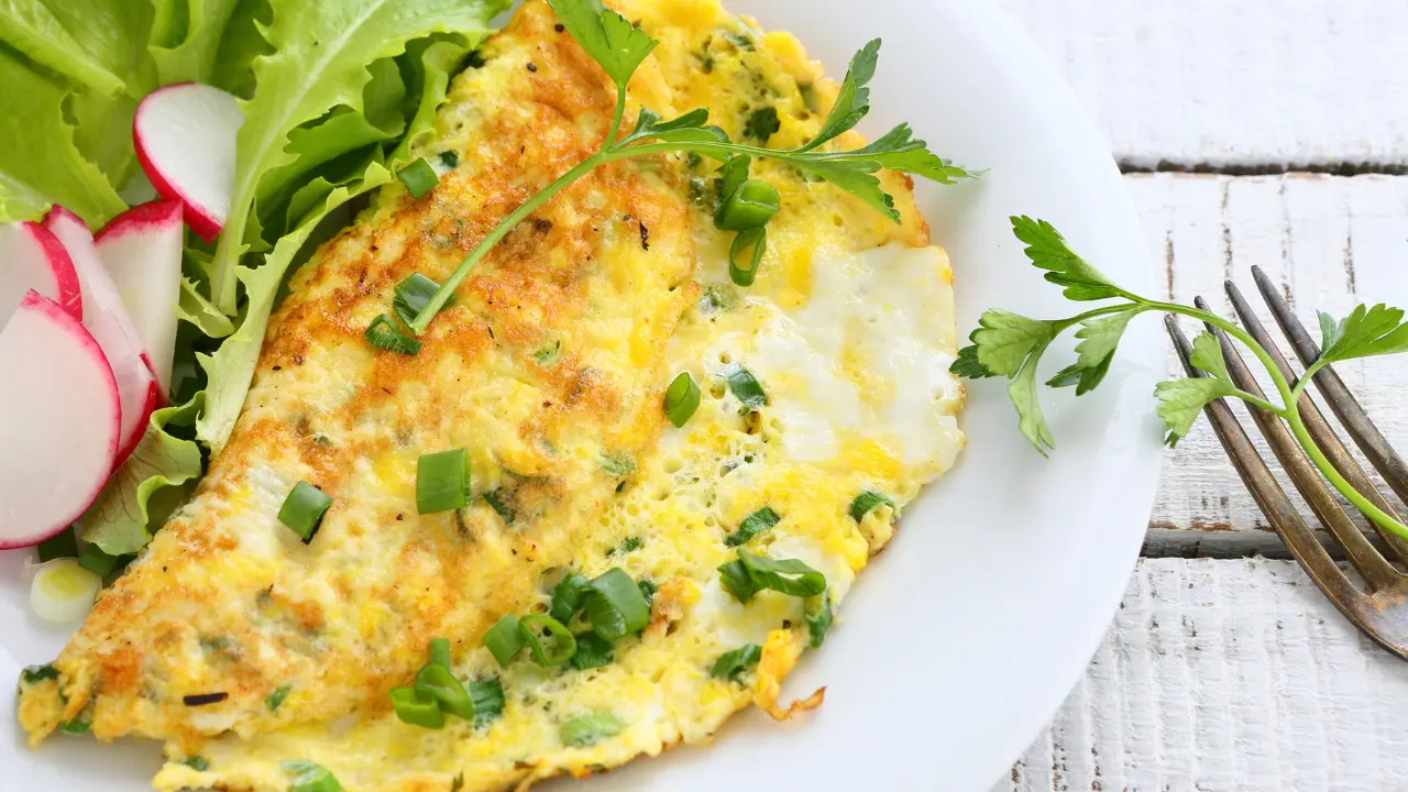 Vegetables in Omelette