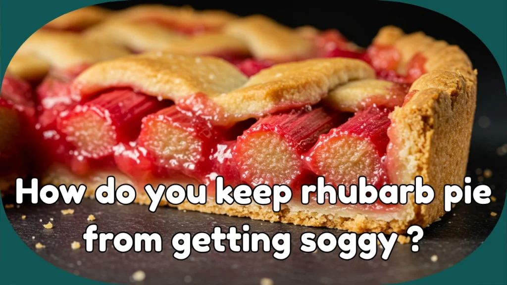 How do you keep rhubarb pie from getting soggy