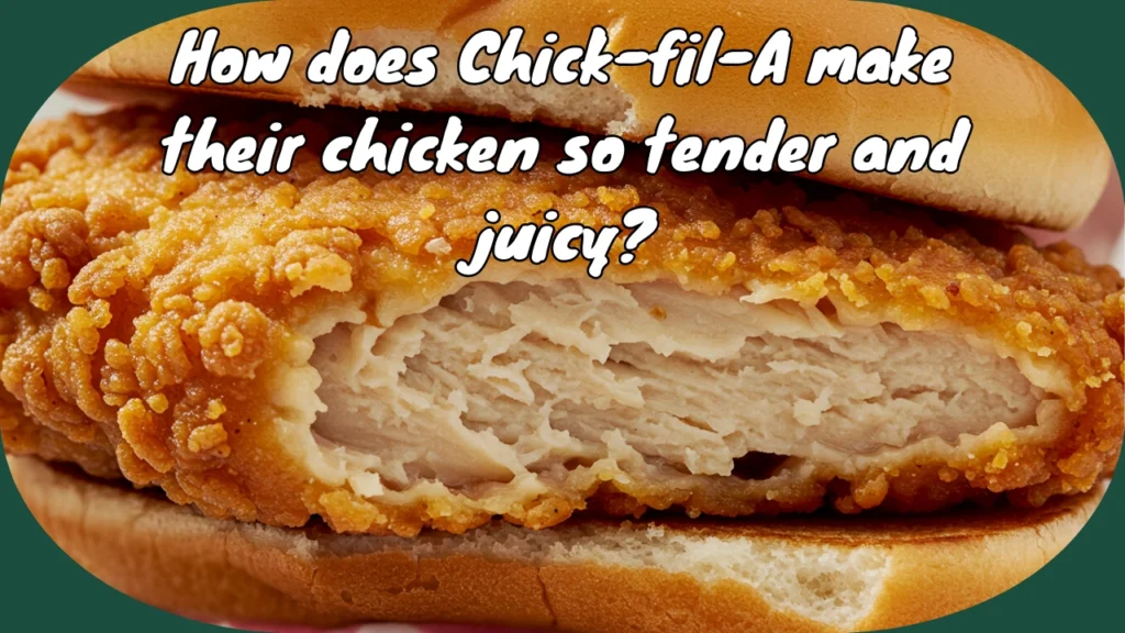 How does Chick-fil-A make their chicken so tender and juicy