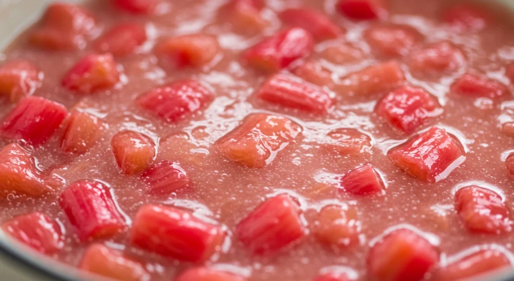 What is the best thickener for rhubarb pie